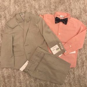 Calvin Klein Subtle Heather Pinstripe Suit Set